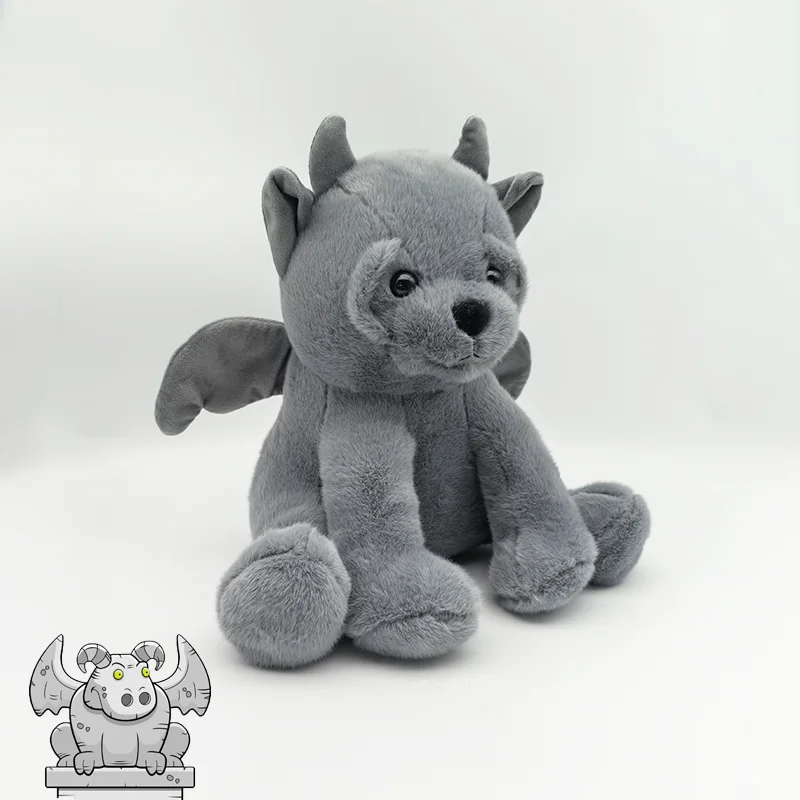 TreasuringU New Gargoyle Bear Plush Toys Gargoyle Plush Doll Character Peripheral Stuffed Doll Halloween Christmas Soft Pillow