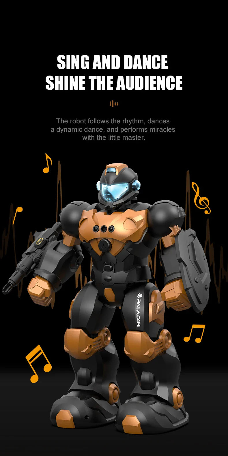 Jouet Robot RC, programmation intelligente, geste contrôlé par la voix, télécommande LED, Robot de danse Intelligent, jouet pour enfants, cadeaux