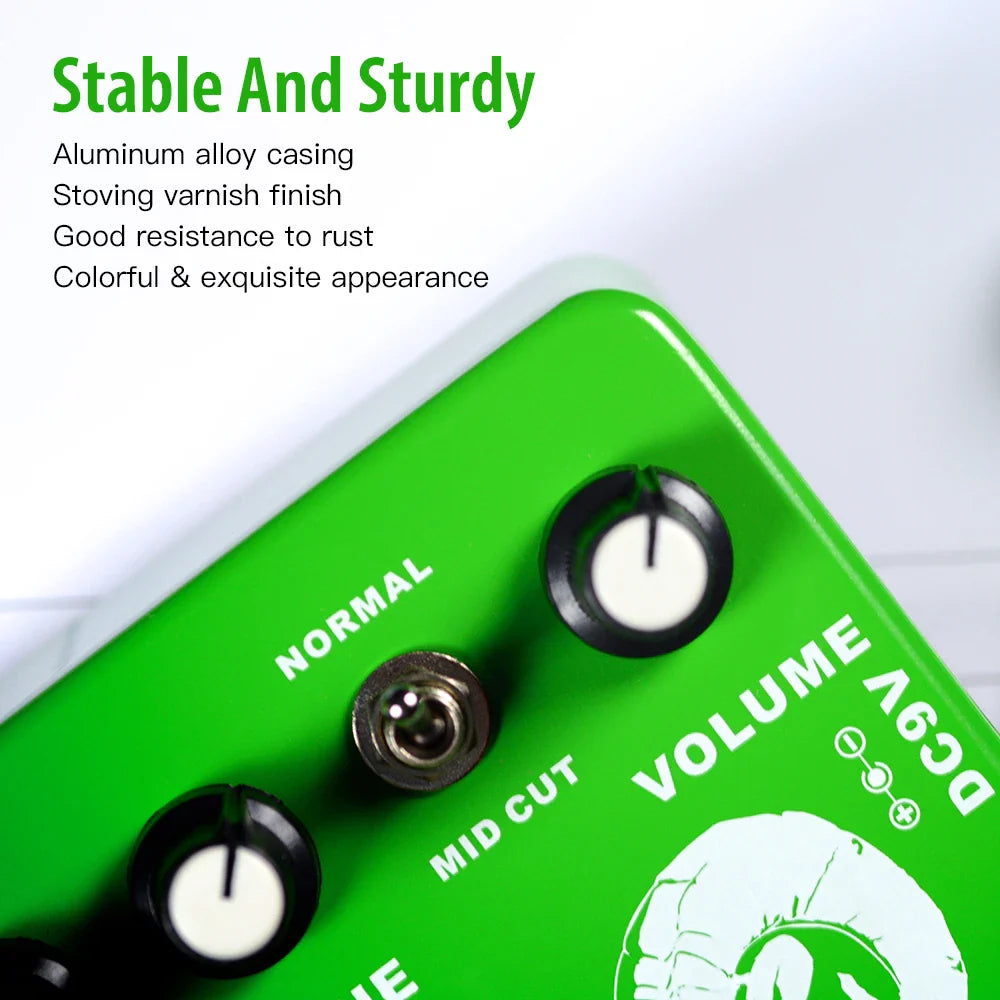 JOYO JF-12 Voodoo Octave Fuzz pédale d'effet guitare à la distorsion et effet octave véritable contournement guitare électrique pédale de basse