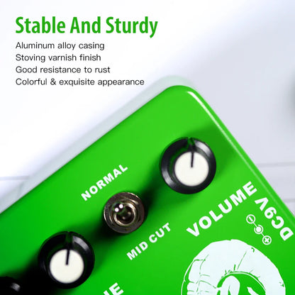 JOYO JF-12 Voodoo Octave Fuzz pédale d'effet guitare à la distorsion et effet octave véritable contournement guitare électrique pédale de basse
