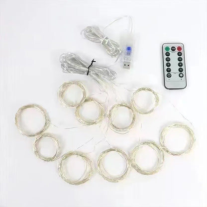 3/4/6m rideau LED chaîne lumières guirlande USB feston télécommande fée guirlande lumières décoration de noël pour chambre maison