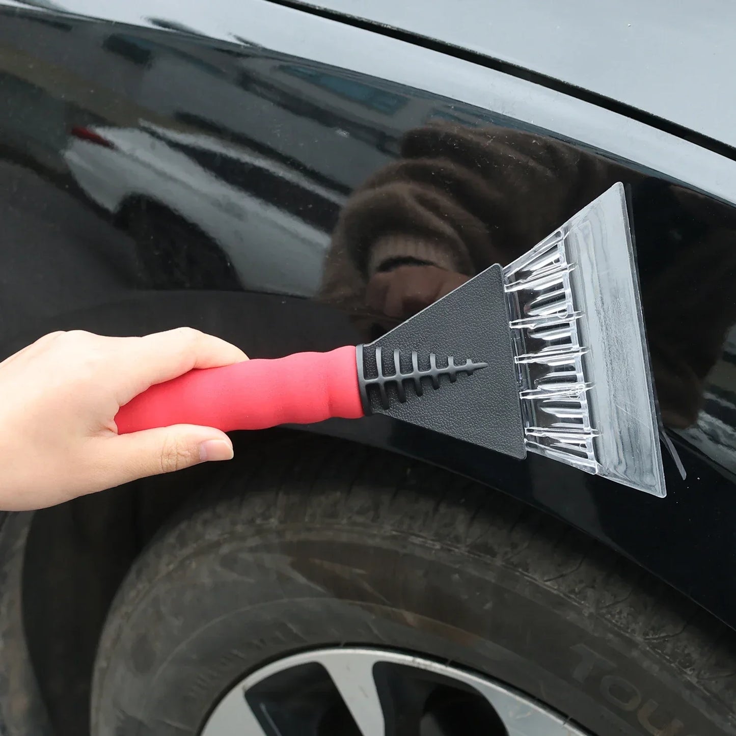 Ice Scraper for Car, Windshield Ice Breaker, Quick Clean, Glass Brushes, Snow Removal Tool, Automotive Window, Winter Snow Brushes, Shovel