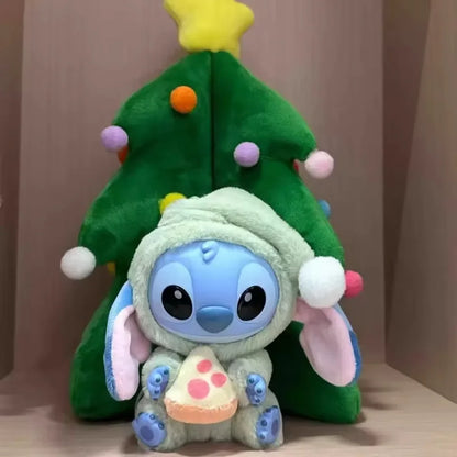 Stitch Eat Something Before Sleep Series Blind Box Plush Vinyl Toys Cute Doll Replica Mystery Box Bag Pendant Bag Decor Gift