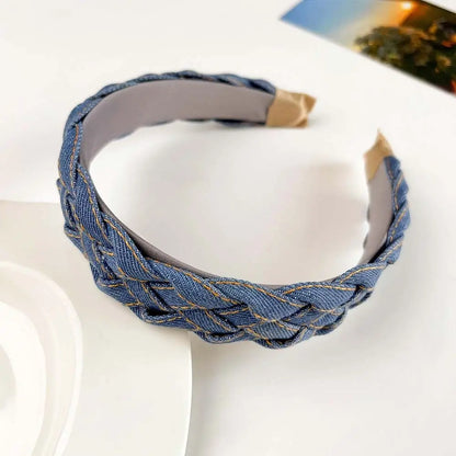 Mode Denim tissu Cowboy bandeau Style coréen coiffure Cowboy cheveux cerceau cheveux accessoires chapeaux Cowboy bandes de cheveux femmes