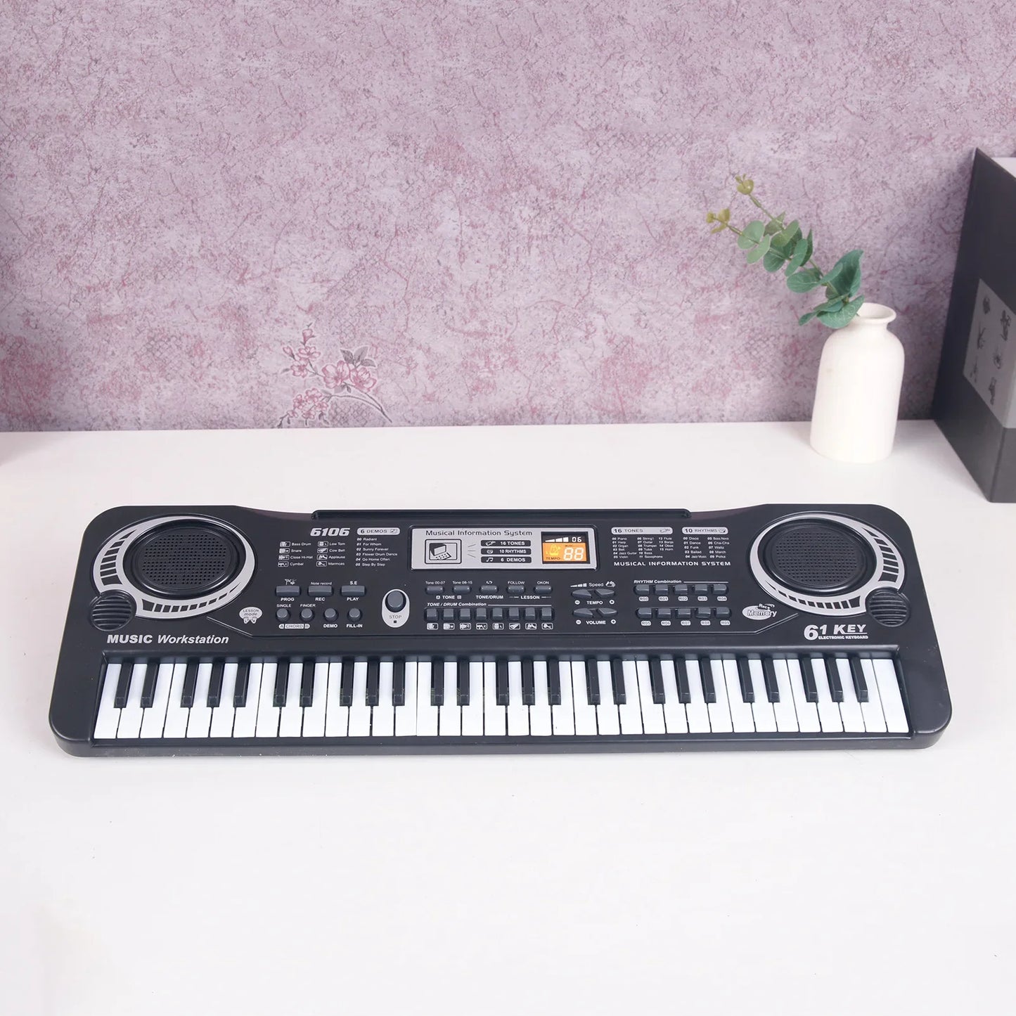 61 touches noir musique numérique clavier électronique Piano électrique enfants Instrument de musique