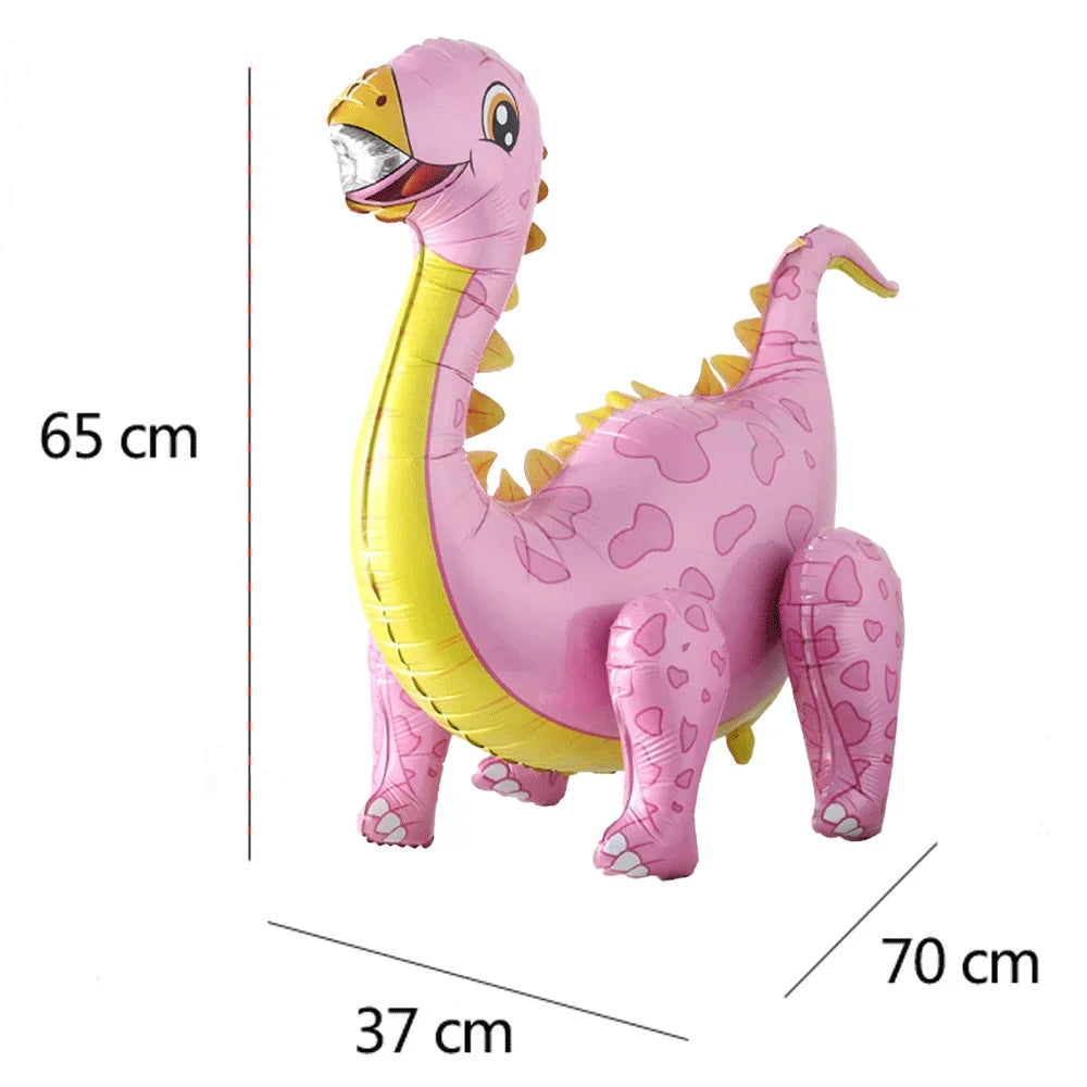 3D Self standing Dinosaur Tyrannosaurus Animal Balloons for Birthday Party Baby Shower Decoration Kit Inflatable Party Supplies