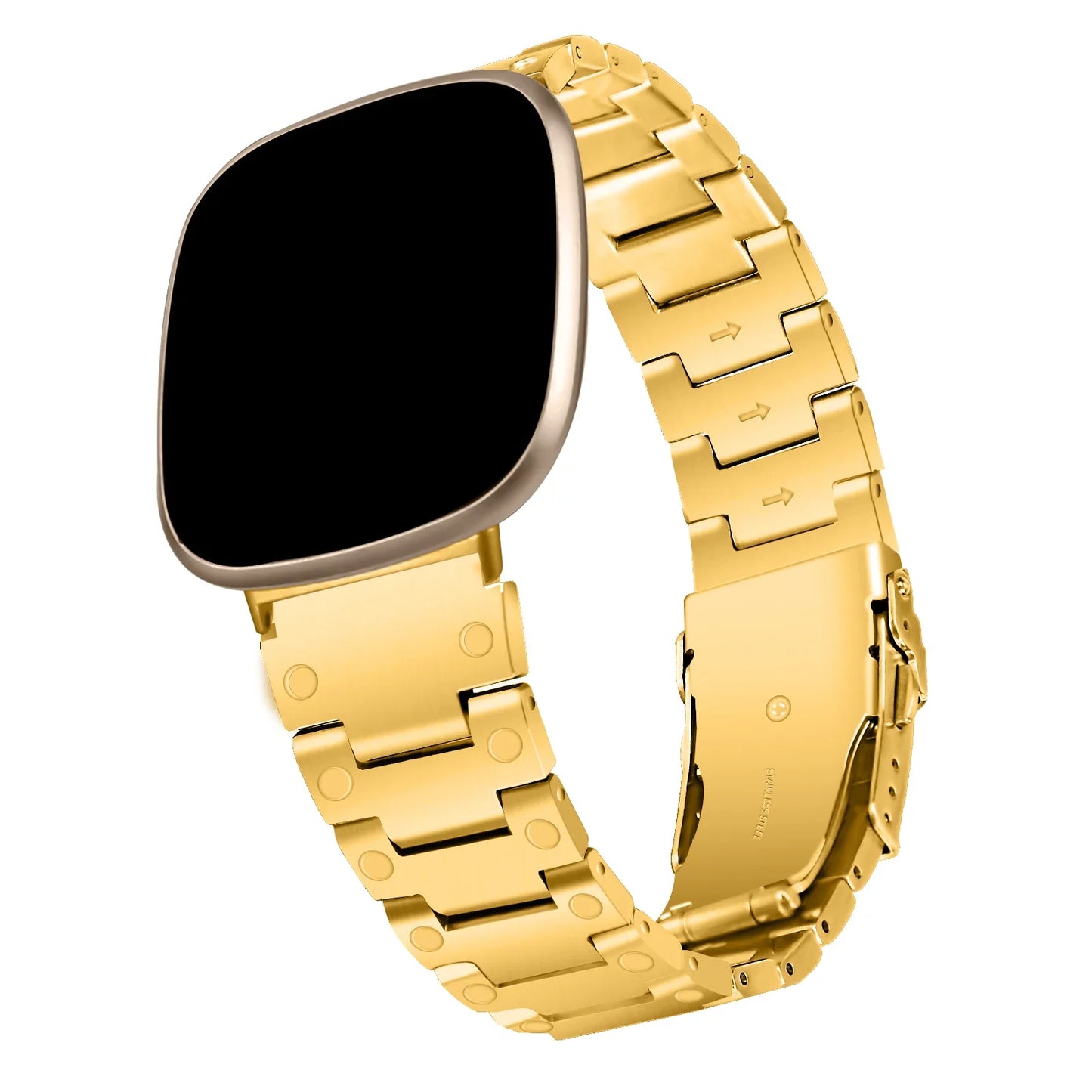 Stainless Steel Strap For Fitbit Versa 4 Sense 2 Watch Metal Wristband Loop For Fitbit Versa 3 Sense Replacement Bracelet Band