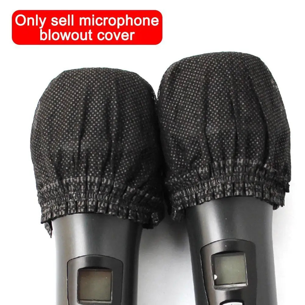 Microphone Hygiene Cover Odor Removal Disposable Disposable Non-woven Windscreen Protective Mic Pad for KTV Karaoke Supplies
