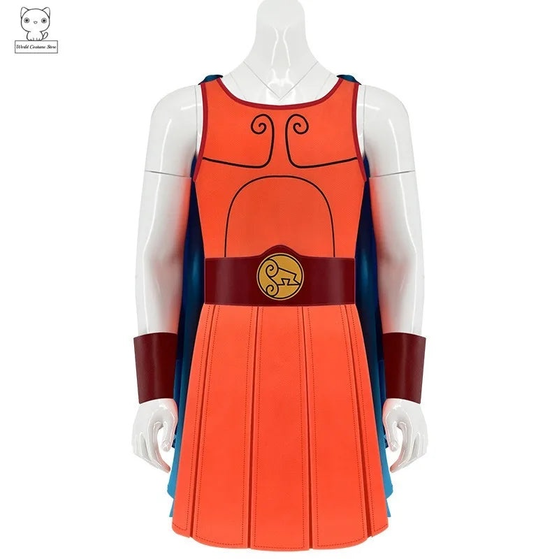 Anime Hercules Cosplay Costume Fancy Dress Up Adult Men Superhero Cloak Cape Uniform Halloween Carnival Stage Performese Clothes