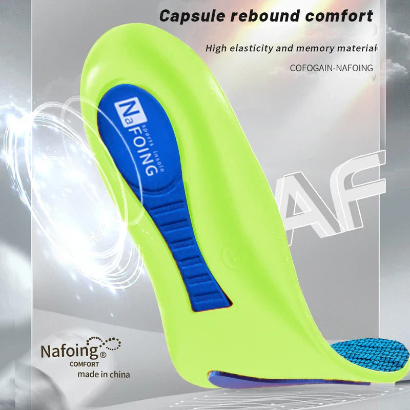 Semelles orthopédiques pour pieds, semelle intérieure de Sport absorbant les chocs pour chaussures, Support de voûte plantaire, modèles de fasciite plantaire, coussinets pour hommes et femmes