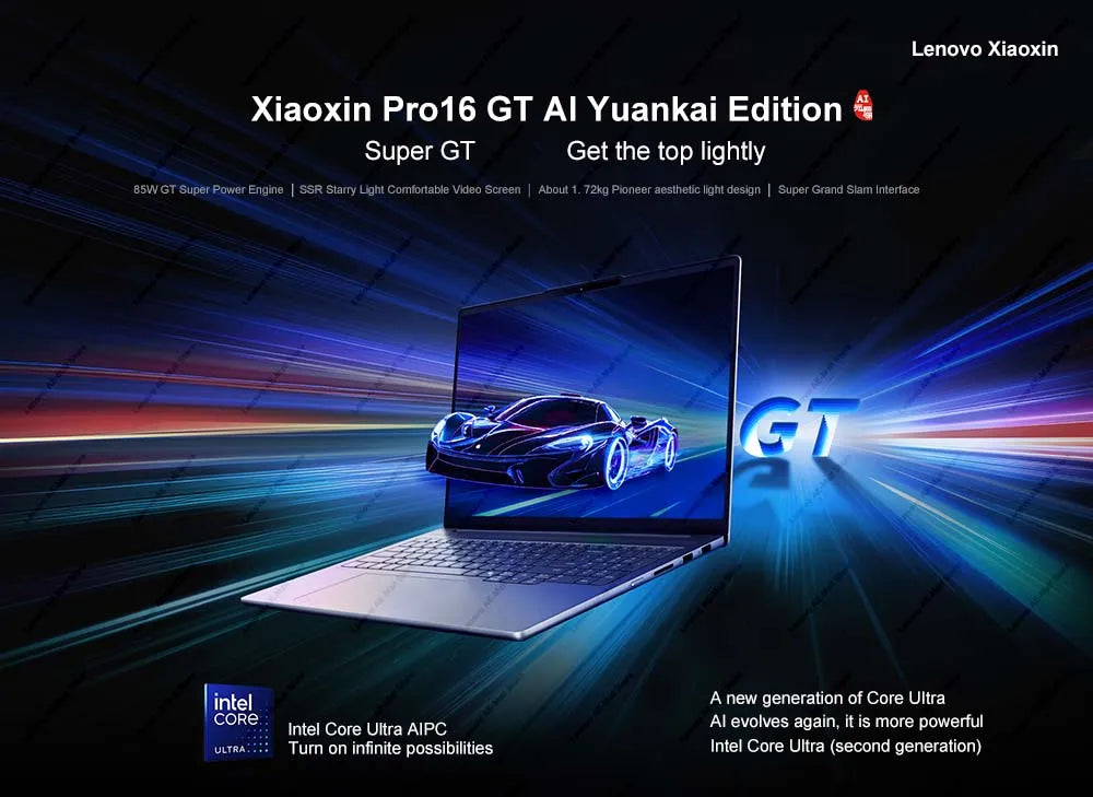 Lenovo 2025 NEW XiaoXin Pro 16 GT U5/U9 32G+1T 16-Inch 2.8K 120Hz Screen