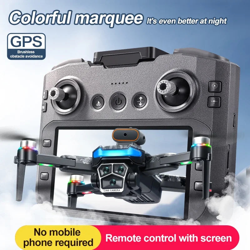 Xiaomi A14 pro Max Drone 8k HD double caméra GPS sans brosse flux optique évitement d'obstacles 4.5 pouces grand écran Uav Rc 20000m nouveau