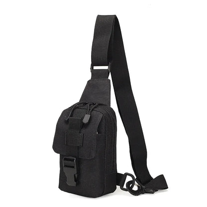 Petit sac de poitrine de Camouflage antivol pour l'extérieur, sac à bandoulière de randonnée en Nylon pour chasse, pêche, Camping, Cycking