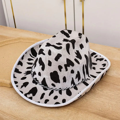 White Cowgirl Hats Pink Star Cow Girl Hat with Sequin Trim Fringe Adjustable Neck Draw String Adult Cowboy Hat for Costume Party