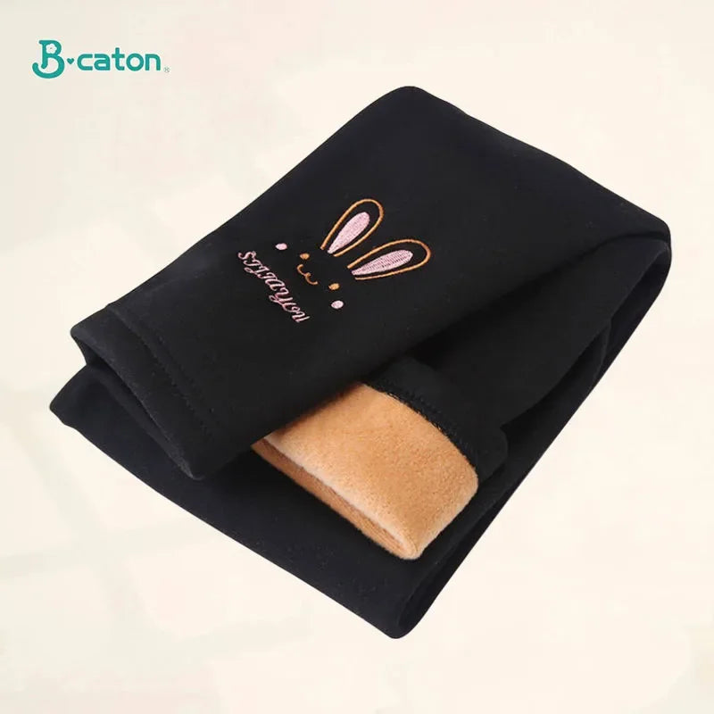 Automne hiver enfants fille Legging épaissir chaud enfants fille chaud en peluche Legging pantalon taille élastique Leggings enfants pantalons