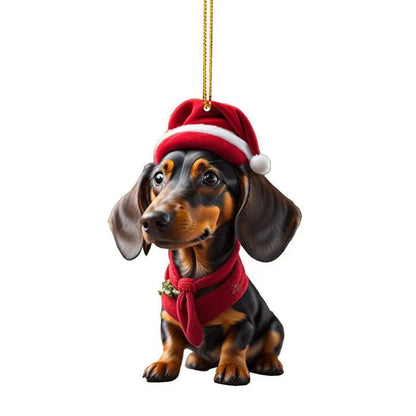 Cute Dog Car Hanging Home Tree Pendant Halloween Christmas Tree Pendant Home Decoration Window Car Ornament Backpack Ornament
