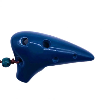 Mini Ocarina traditionnel en céramique colorée pour démarreur, musique Mayor, intérieur 6 trous