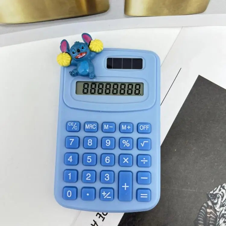 Stitch Cartoon Calculator Kawaii Powered Math Tool 8-Digit Display Portable Children Office Student Learning Device 2025Hot Sale