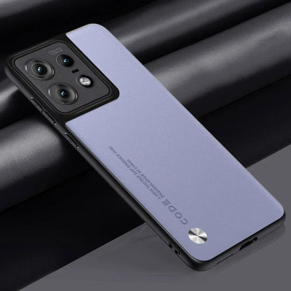 Leather Case for Motorola Moto Edge 50 Pro Luxury Carbon Fiber Matte Silicone Protection Phone Cover MotorolaEdge50Pro Coque