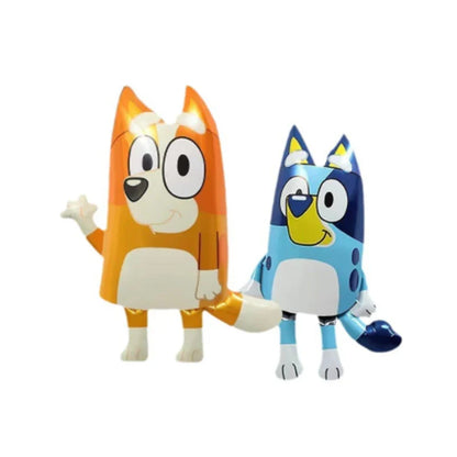 New Bluey Family Cartoon Aluminum Balloon Set Cute Bluey Bingo Balloon Birthday Gifts Party Supplies Decor Cosplay Props Toys