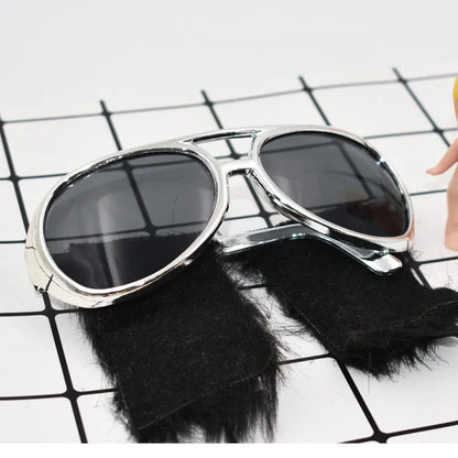 Lunettes déguisement Années 70 Disco Fête Film Jeu de rôle Elvis Bal de promo Lunettes drôles Cosplay Déguisement Accessoires Rock Carnaval