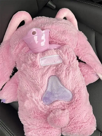 Stitch Cartoon Hot Water Doll Bottle Kawaii Plush Thicken Anti-Thick PVC Hand Warmer Bag Life Daily Winter Warmth Birthday Gift