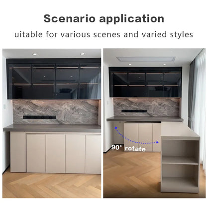 Quincaillerie de meubles multifonctionnelle, Table rotative pliante, bureau, Table à manger, petit matériel de Table rotative tourbillon