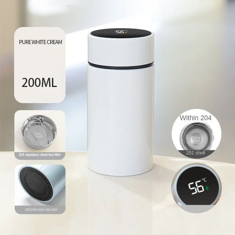 Mini Tasse Thermos 200ml/300ml Tasse de Poche en Acier Inoxydable Tasse à Café Thermique Bouteille Isotherme Flasque à Vide Cadeau pour Enfants