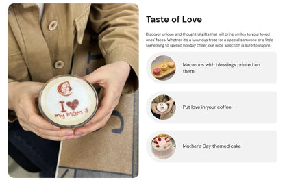 Evebot Food-grade Portable PrintPen Handheld Inkjet Printer Specifically for Food Surfaces Perfect for Coffee Macaron Cakes