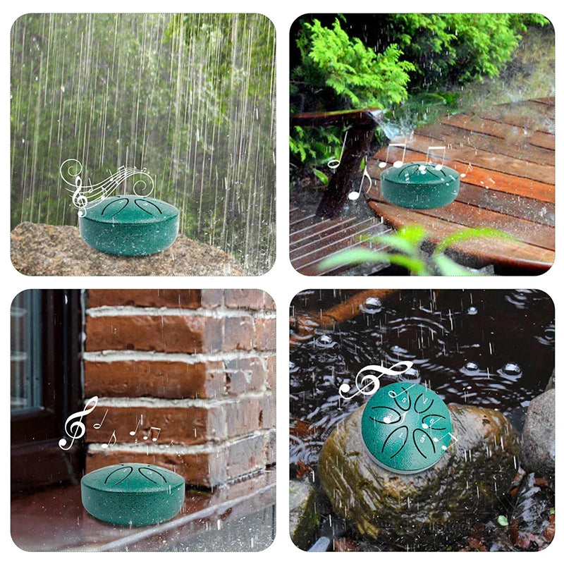 Tambour de pluie Tambour de pluie extérieur Lorsque la pluie Tambour de pluie extérieur Jardin Tambour Chakra Tambour Chakra pluie extérieure 6 notes