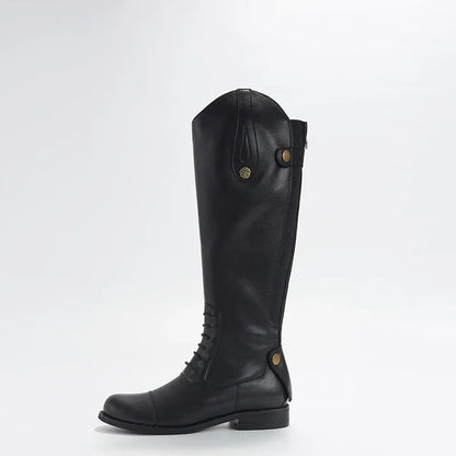 Bottes d'équitation 2025 en cuir, bottes longues, équipement d'équitation, chaussures ultra-résistantes et antidérapantes