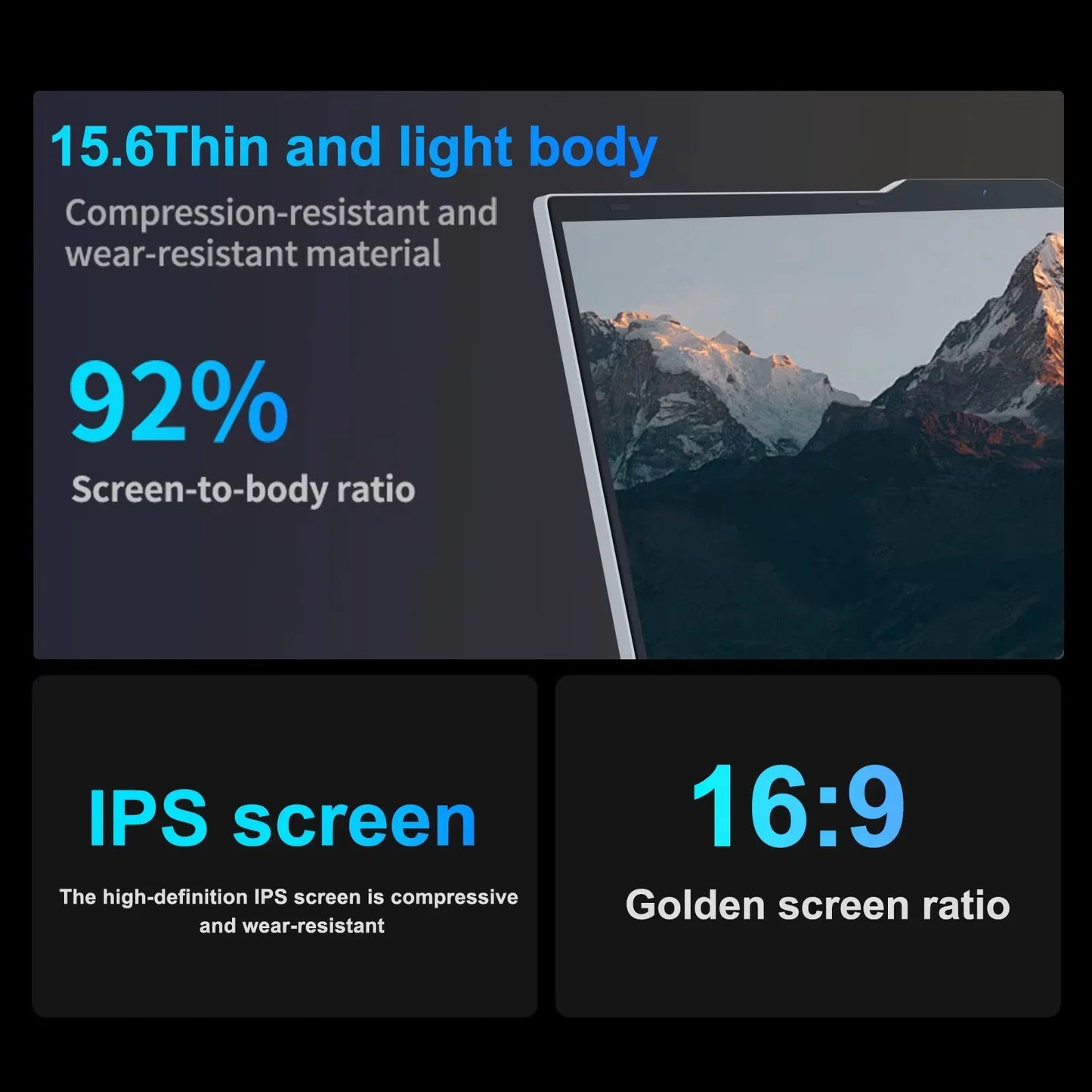 Xiaman 15.6" Intel Core i3 6100U Laptop Computer Windows 11 Pro 16GB RAM 512GB 1TB SSD Portable Notebook PC Office Study Laptops