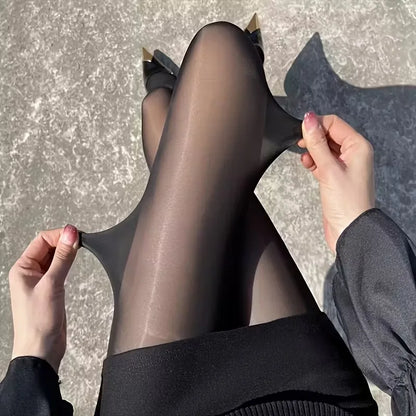 Women's Winter Thermal Wool Leggings, Thick Fleece Lined Cold Weather Tights, Essential Warm Clothing