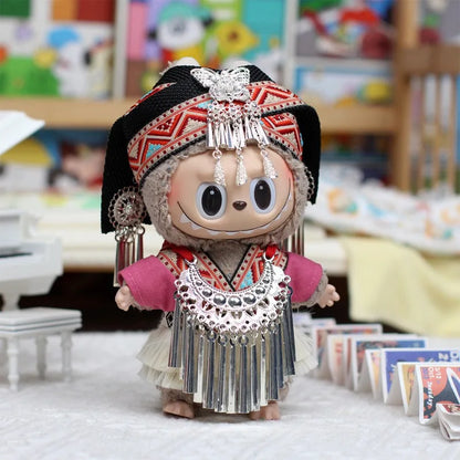 Labubu clothing refers to unique costumes of ethnic minorities in China, with distinctive characteristics (dolls not included)