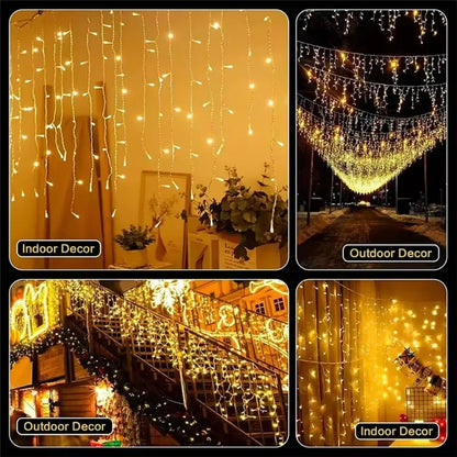 8 Modes USB bâton de glace lumière chaîne fête de mariage lumière LED guirlande intérieure maison festival fête jardin chambre rideau décoration