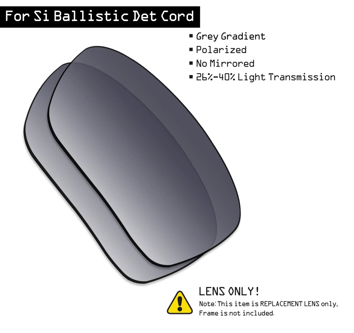 SmartVLT Polarized Replacement Lenses for Oakley Si Ballistic Det Cord OO9253 - 61mm Sunglasses - Multiple Options