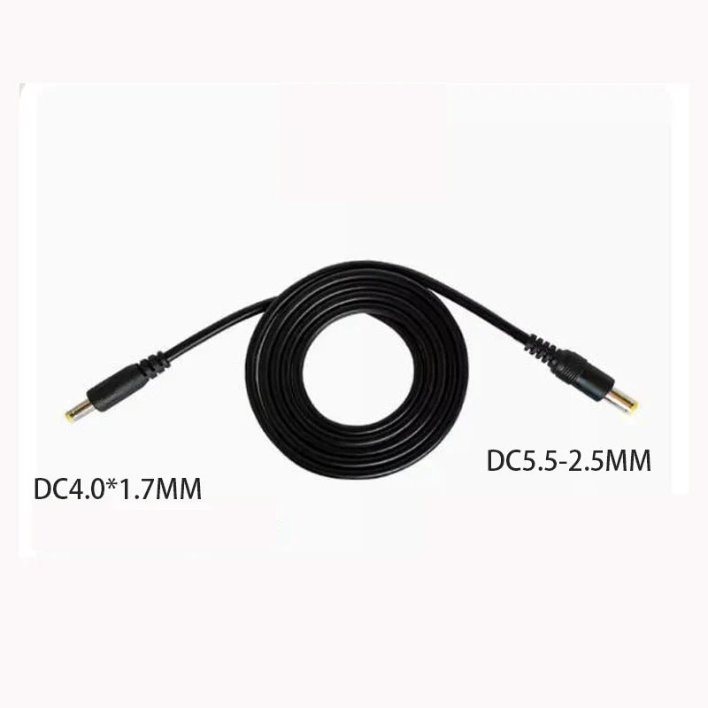 DC Power 5.5 x 2.1mm Male to 5.5*2.5mm 3.5*1.35mm 4.0*1.7mm Male Plug Cable 1M All copper 18AWG  10A Monitoring power cable
