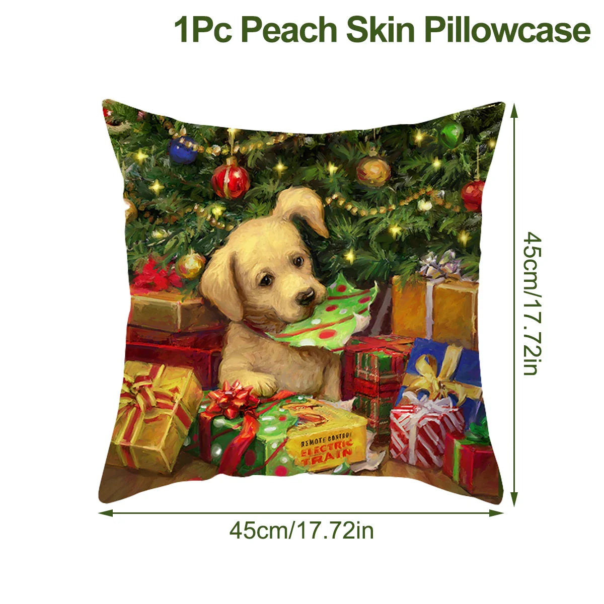 Housse de coussin de noël, père noël, décor de joyeux noël pour la maison, ornements de noël 2025, cadeaux de noël, nouvel an 2026