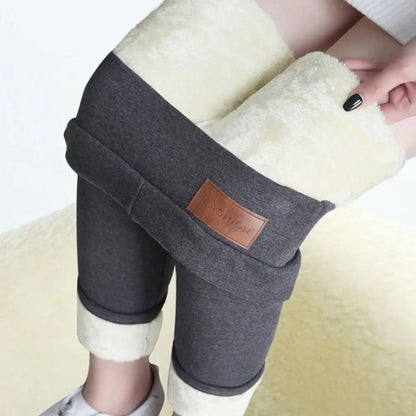 Push Up taille haute longueur cheville chaud doublé polaire thermique laine d'agneau pantalon hanche levage pantalon Fitness Leggings femmes Leggings