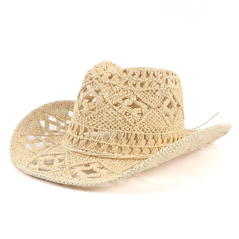 Western Wild West Sheriff Hat With Five Star Party Costume For Men Lady Jazz Cowgirl Wide Cowboy Hat Unique Star Badge Decors