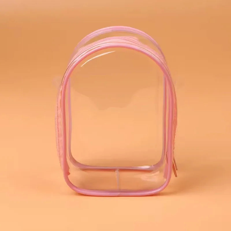 Pour sac bandoulière Labubu V2 de 15 cm en coton, sac de rangement en PVC, sac d'affichage pour poupées à pompon