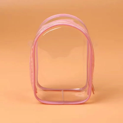 For 15cm Labubu V2 Sitting Party Cotton Doll Crossbody Pain Bag PVC Storage Bag Hairball Dolls Display Bag