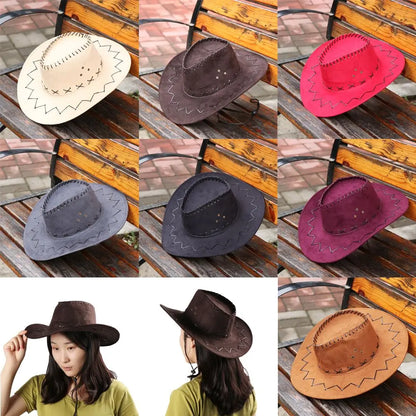 New Men Lady Fashion Cowboy Hat Unisex Cap Polyester West Fancy Dress