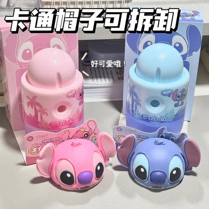 Stitch Pencil Sharpener Manual Crank Style Cute Alien Cartoon Sharpener Fun School Supplies For Back To School Gift