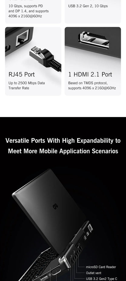 Nouvel ordinateur portable 7 pouces GPD MicroPC 2 Intel® Core™ i3-N300 16GB/512GB Portable Ordinateur Portable Windows 11