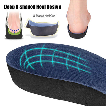 Semelle intérieure orthopédique Support de voûte plantaire semelles orthopédiques pour pieds plats pour soulager la pression doux respirant Absorption des chocs semelles intérieures thermiques
