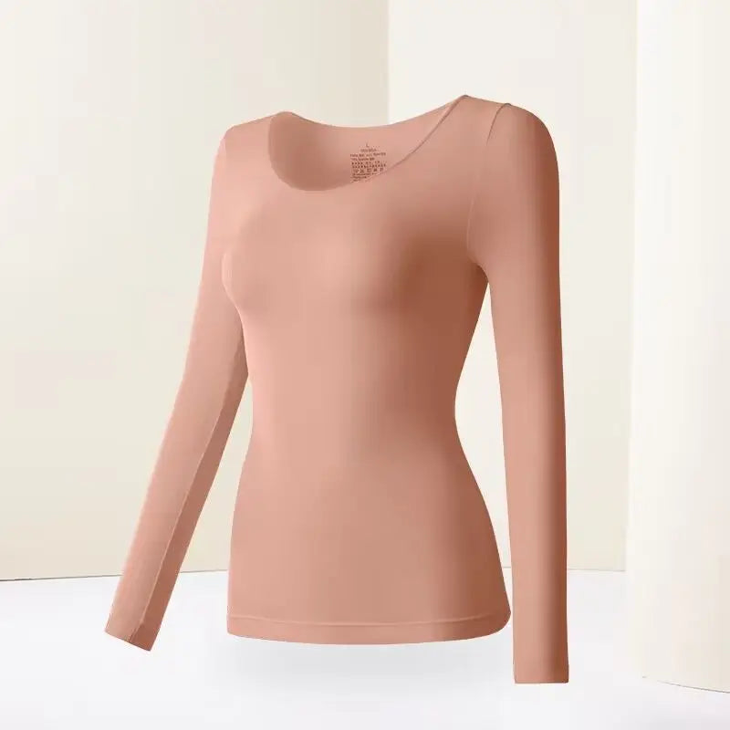 37 Women's Thermal Underwear Base Layer Shirt Skin Beauty Garment Ultra-Light Long Sleeve Thermal Set