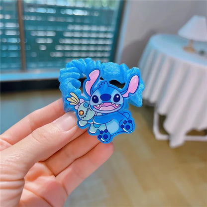 Cartoon Stitch Intestine Circle Girl Student Ponytail Tie Elastic Cute Female Hair Accessories baby hair accessories