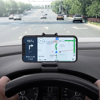 Support de téléphone de voiture rotatif à 360 degrés, Support universel pour téléphone portable, Support de tableau de bord pour poignée automatique, Support fixe pour téléphone portable