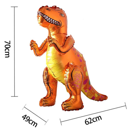 3D Self standing Dinosaur Tyrannosaurus Animal Balloons for Birthday Party Baby Shower Decoration Kit Inflatable Party Supplies